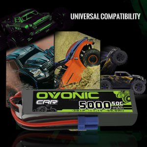 ovonic 50c 3s 11.1v 5000mah battery for 1/8&1/10 RC car