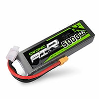 OVONIC 11.1V 5000mAh 3S 50C LiPo Battery Pack with XT60 Plug for 1/10 electric rc boat