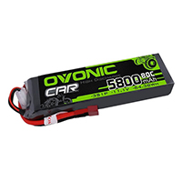 Ovonic 80C 3S 5800mAh 11.1V LiPo Battery for Traxxas RC Boat with Deans Plug