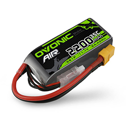 OVONIC 3S 35C 11.1V 2200mAh Short LiPo Battery Pack With XT60 Plug